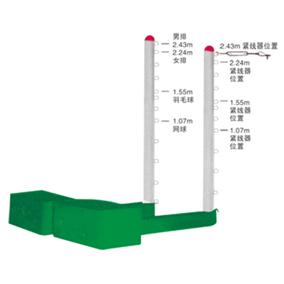 JZ-1418 移动式排羽网三用柱