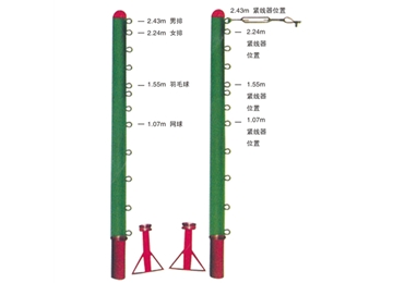 JZ-1429 地插式排羽网三用柱